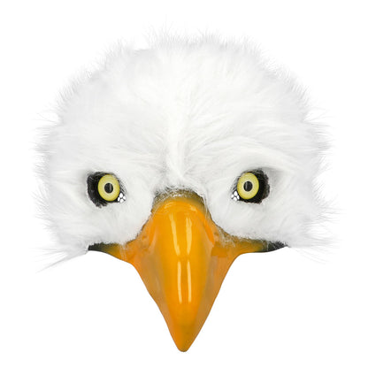 Masque Aigle Blanc avec Bec Jaune - Déguisement Adulte Réaliste