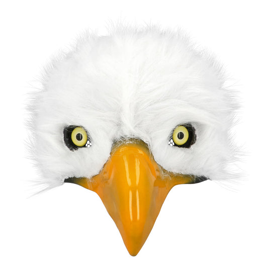 Masque Aigle Blanc avec Bec Jaune - Déguisement Adulte Réaliste