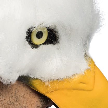 Masque Aigle Blanc avec Bec Jaune - Déguisement Adulte Réaliste