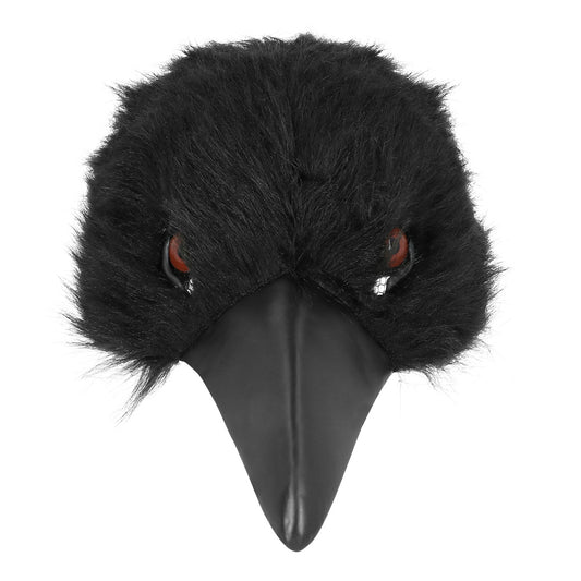 Masque Corbeau Noir Réaliste - Déguisement Animal Adulte