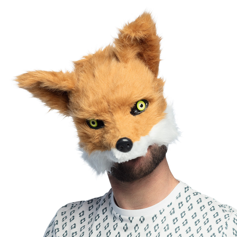 Masque Renard Adulte Réaliste - Accessoire Déguisement Fête