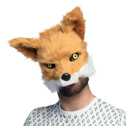 Masque Renard Adulte Réaliste - Accessoire Déguisement Fête