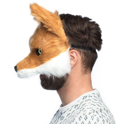 Masque Renard Adulte Réaliste - Accessoire Déguisement Fête