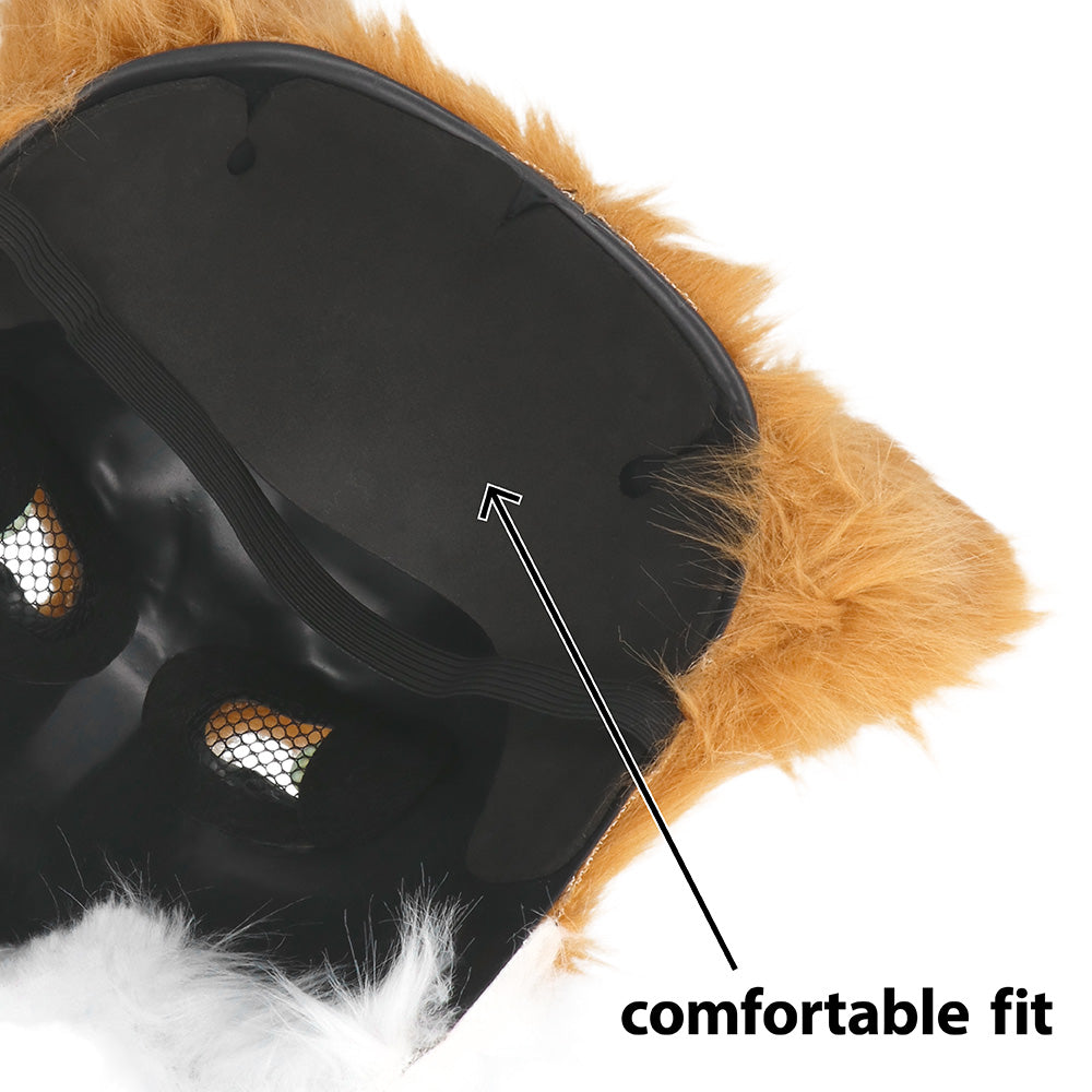 Masque Renard Adulte Réaliste - Accessoire Déguisement Fête