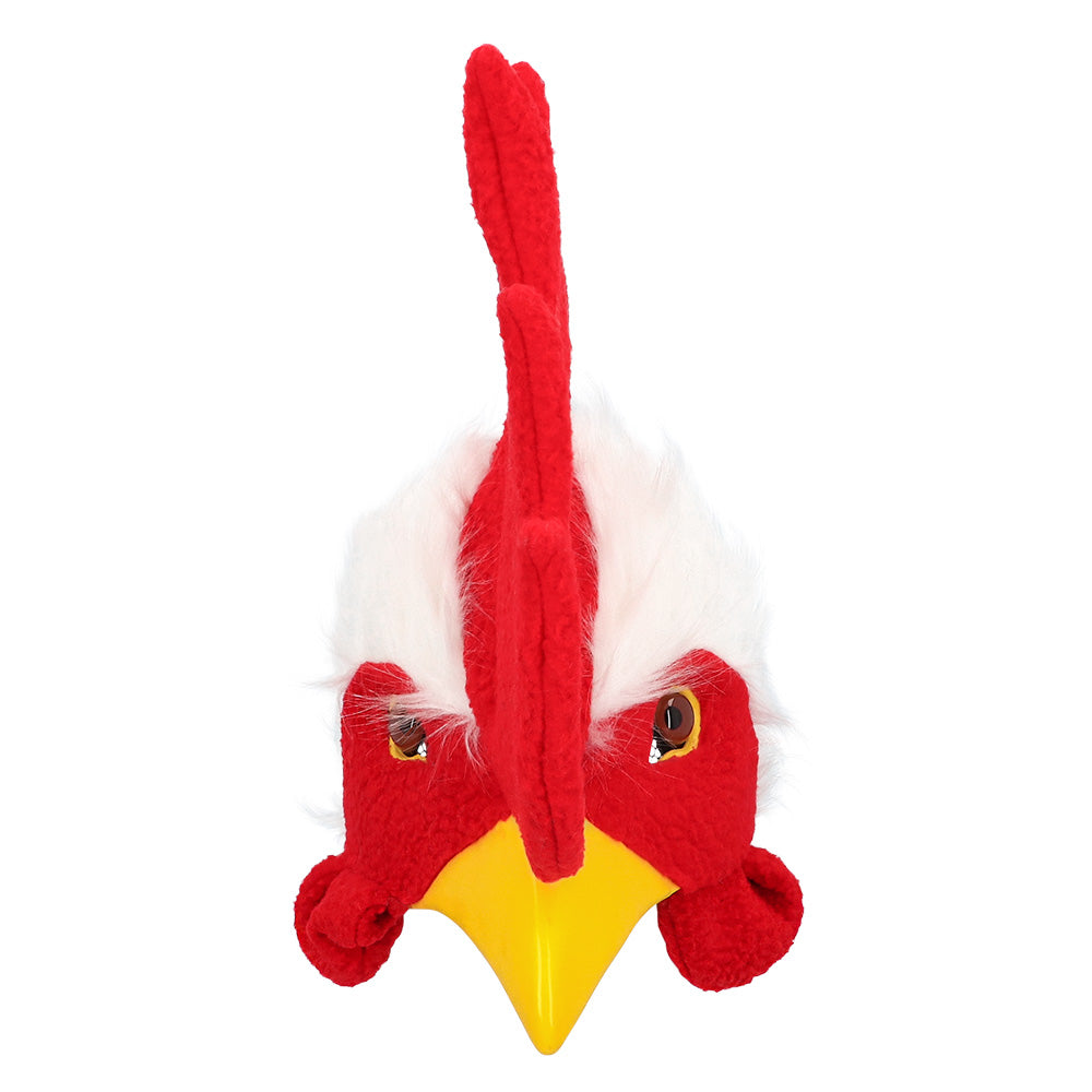 Masque de Coq Rouge et Blanc - Déguisement Carnaval Adulte