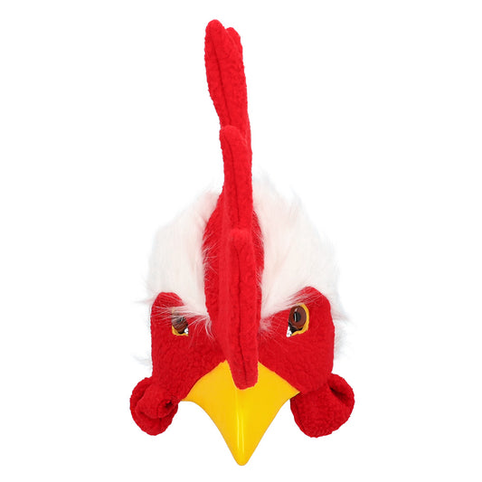 Masque de Coq Rouge et Blanc - Déguisement Carnaval Adulte