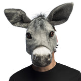 Masque Âne Gris Réaliste - Déguisement Animal Complet