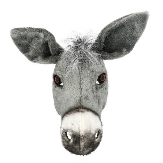 Masque Âne Gris Réaliste - Déguisement Animal Complet