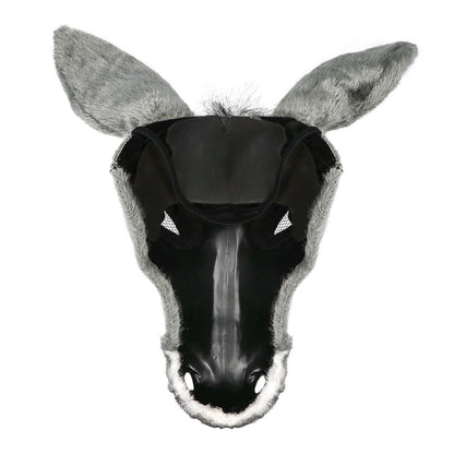 Masque Âne Gris Réaliste - Déguisement Animal Complet
