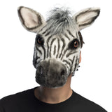 Masque Zèbre Réaliste en Latex - Déguisement Animal Adulte