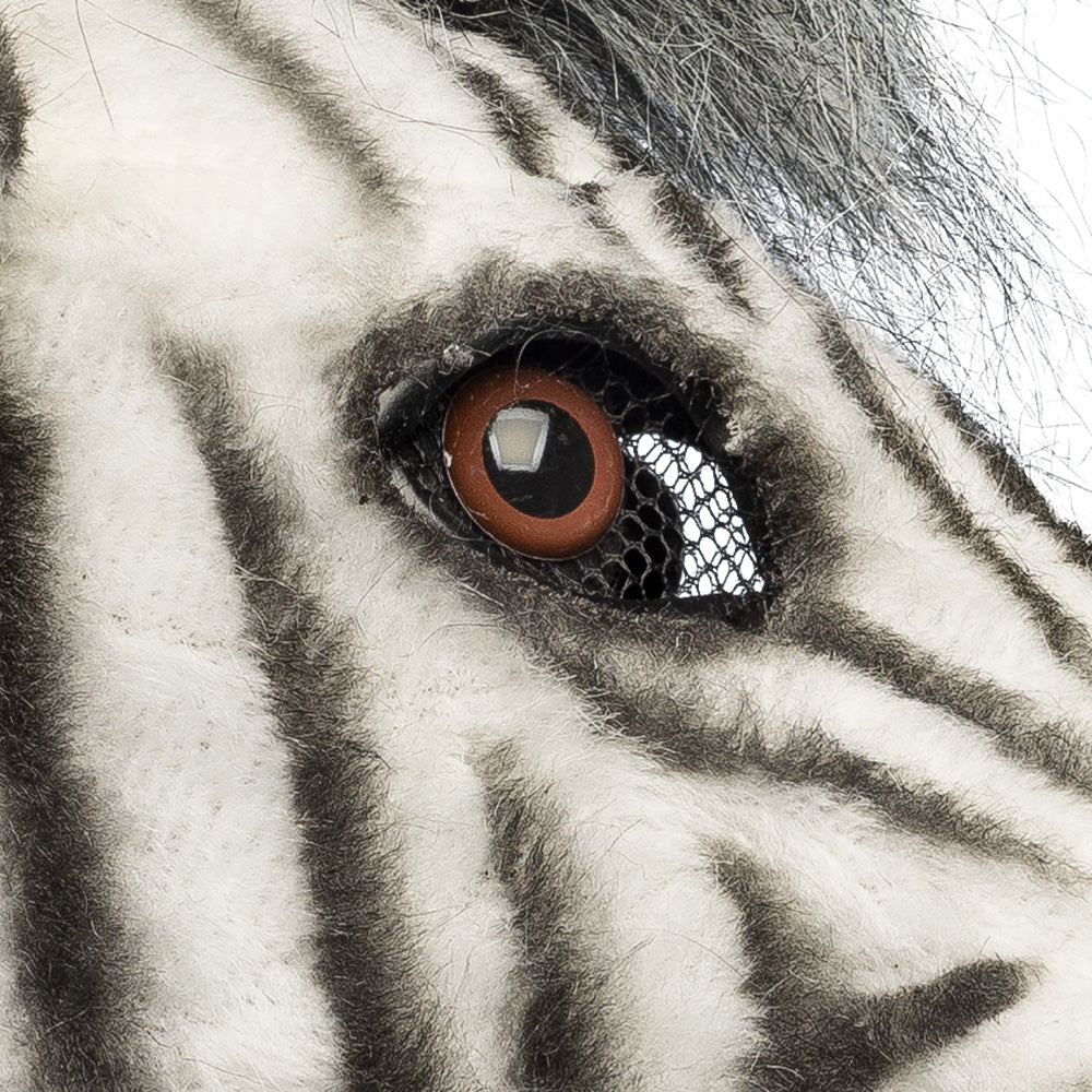 Masque Zèbre Réaliste en Latex - Déguisement Animal Adulte