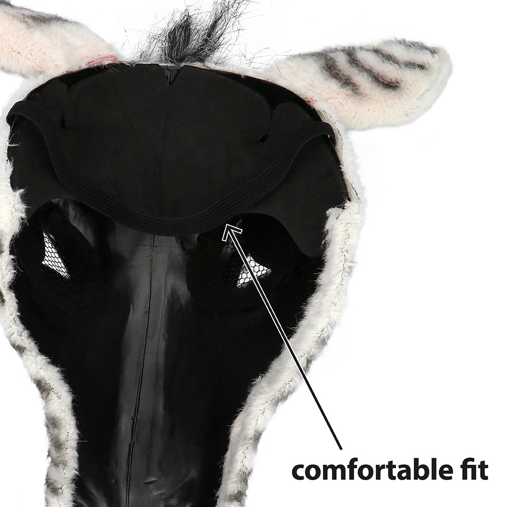 Masque Zèbre Réaliste en Latex - Déguisement Animal Adulte