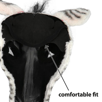 Masque Zèbre Réaliste en Latex - Déguisement Animal Adulte