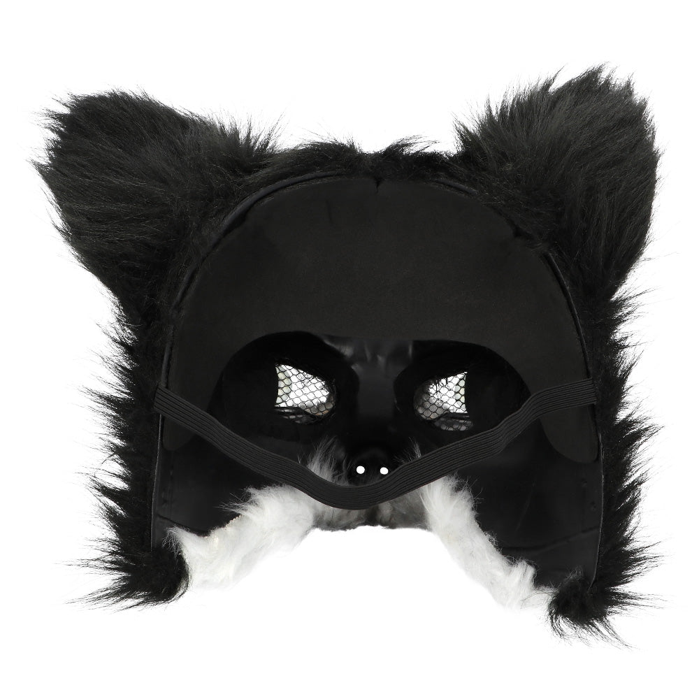 Masque Husky Noir Blanc - Déguisement Chien Sibérien Adulte
