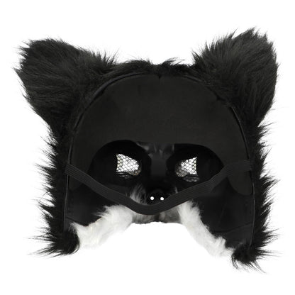 Masque Husky Noir Blanc - Déguisement Chien Sibérien Adulte