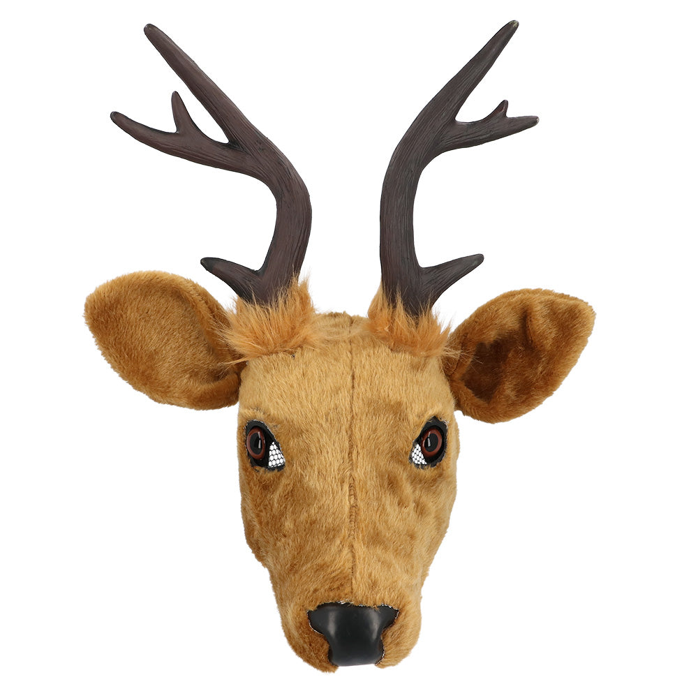 Masque Cerf Réaliste avec Bois - Déguisement Animal Adulte