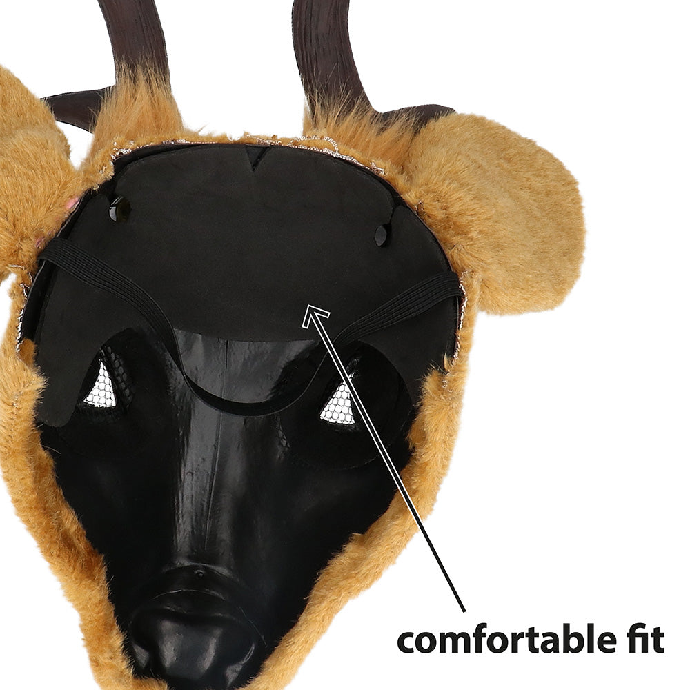Masque Cerf Réaliste avec Bois - Déguisement Animal Adulte