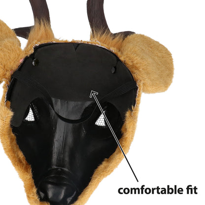 Masque Cerf Réaliste avec Bois - Déguisement Animal Adulte