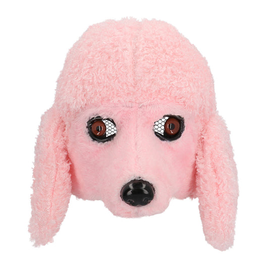 Masque Caniche Rose Déguisement Adulte Soirée Amusant