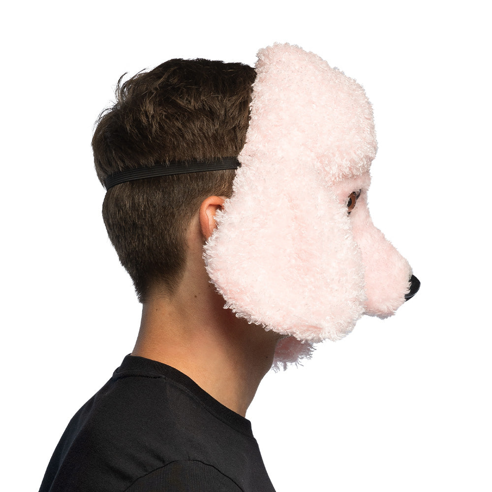 Masque Caniche Rose Déguisement Adulte Soirée Amusant