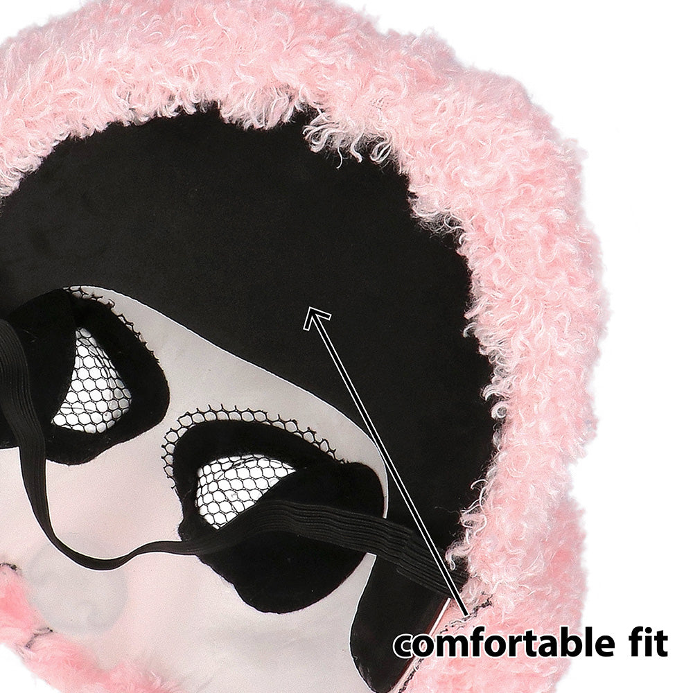 Masque Caniche Rose Déguisement Adulte Soirée Amusant