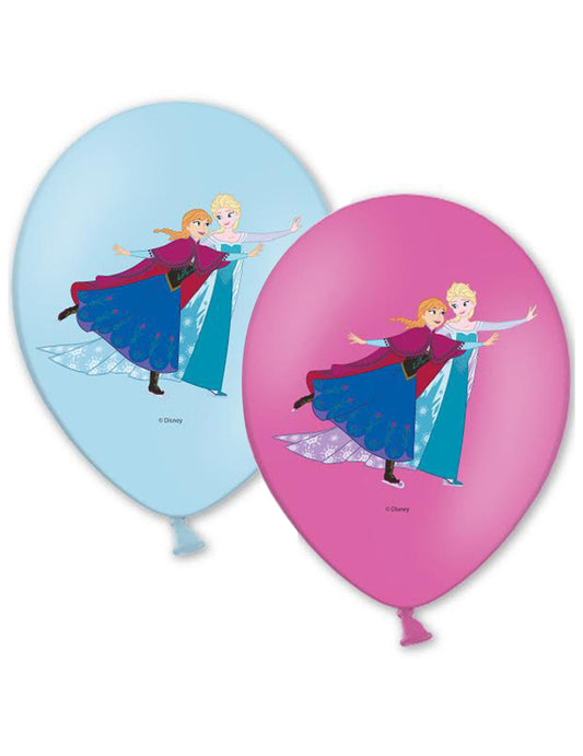 6 Ballons de baudruche La Reine des Neiges