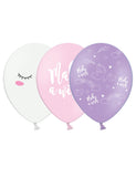 6 Ballons en latex licorne 30 cm