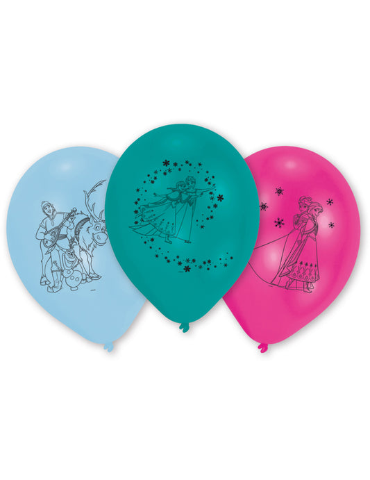 10 Ballons latex La Reine des Neiges