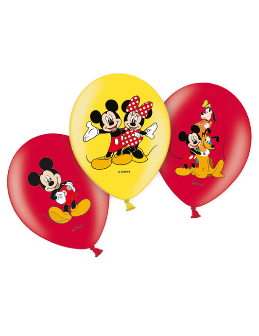 6 Ballons latex Mickey