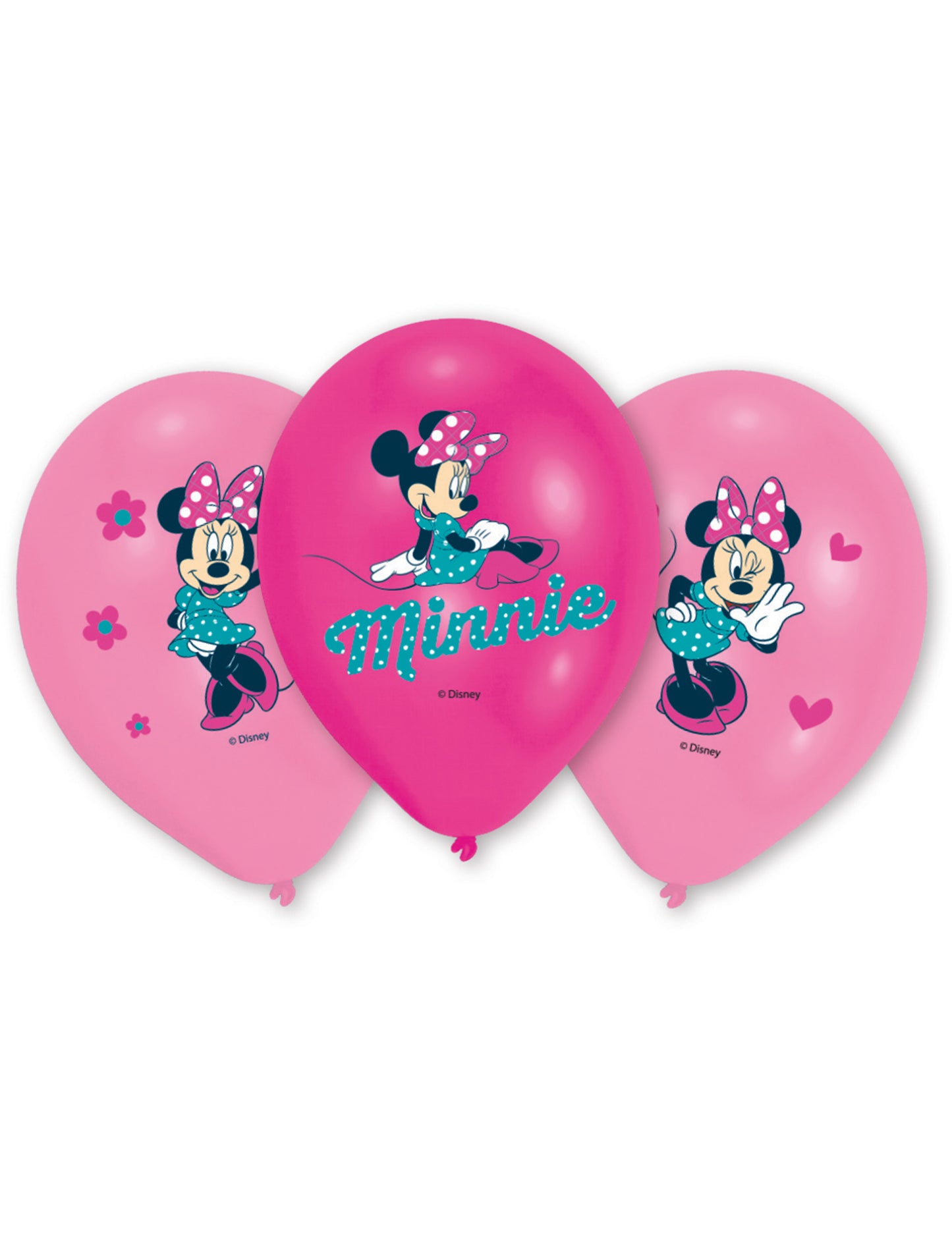 6 Ballons en latex Minnie