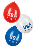 6 Ballons USA 25 cm