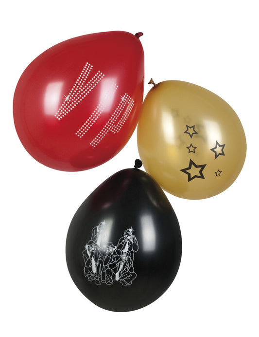 6 Ballons VIP 25 cm