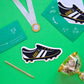 6 Cartes d'invitation chaussures de foot 19,5 x 9 cm