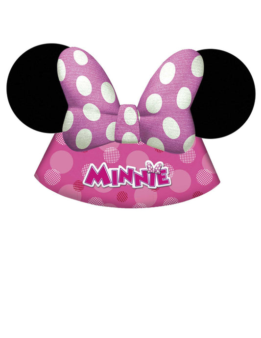 6 Chapeaux de fête Minnie Bow-Tique