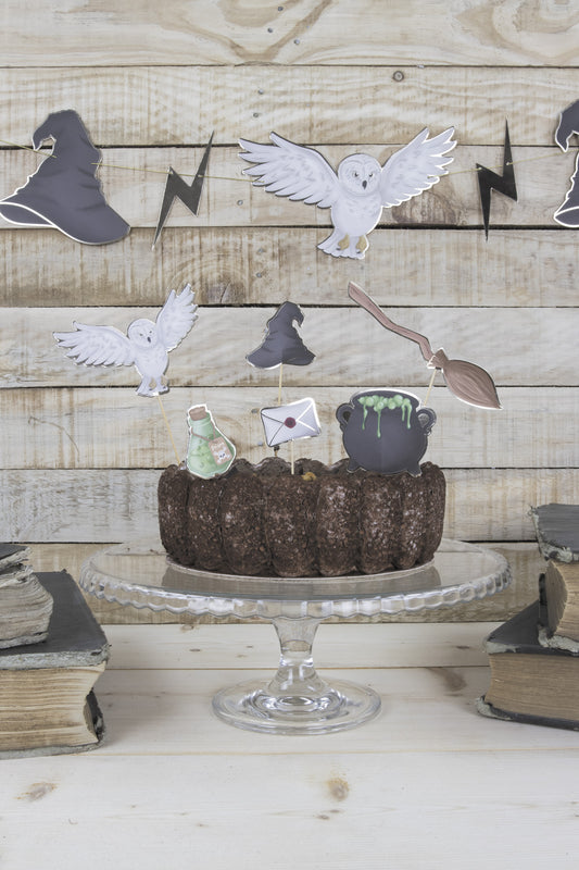 6 Décorations pour gâteau apprenti sorcier