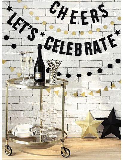 6 Etoiles à suspendre 3D dorées Noël