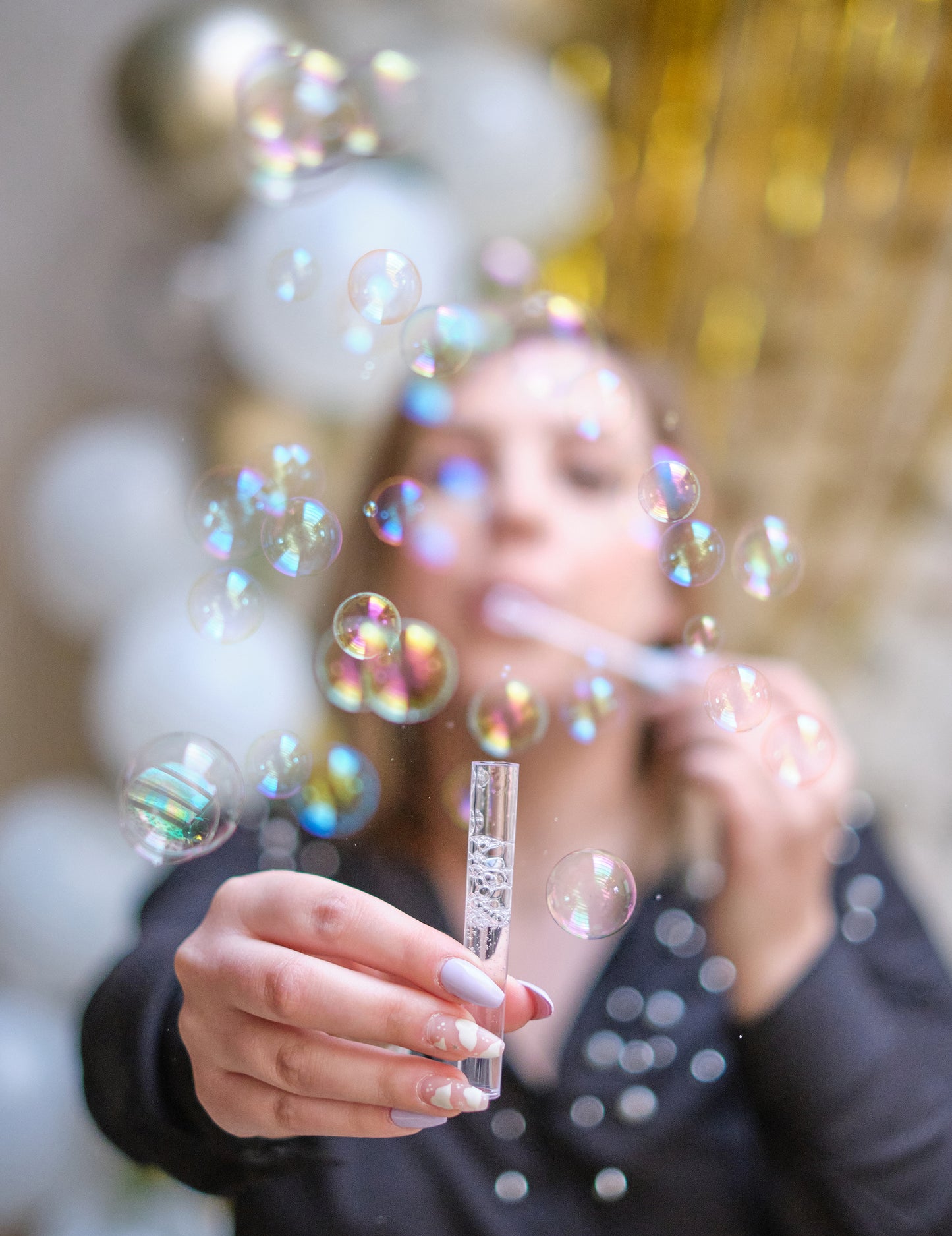 6 flacons de bulles à savon mariage