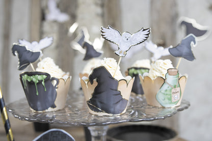 6 Habillages moules à cupcake apprenti sorcier
