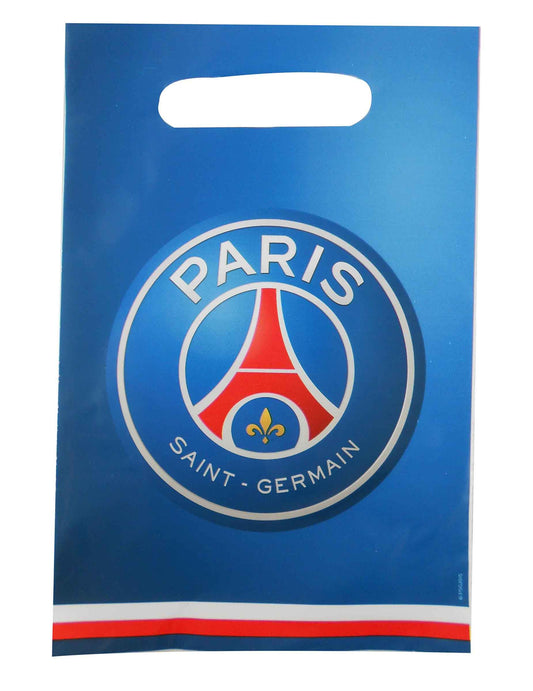 6 Sacs d'anniversaire PSG 23 x 15 cm