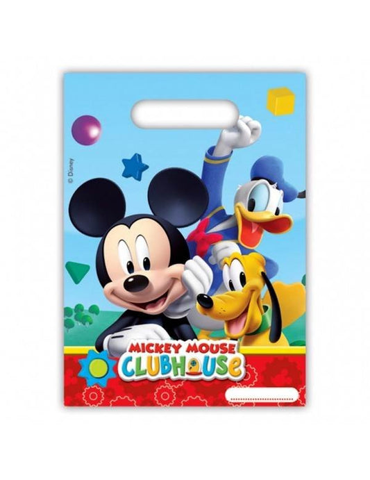 6 sacs plastique Mickey Mouse