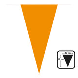 Guirlande Fanions Triangulaires Orange 12cm - Décoration Fête