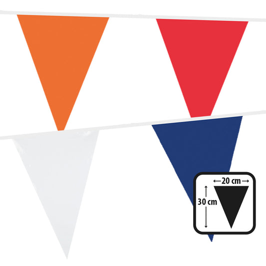 Guirlande Fanions Triangulaires 20cm - 4 Couleurs Amusantes