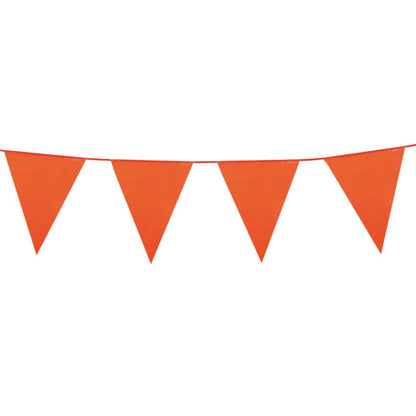 Guirlande Fanions Orange 16cm x 20cm - Décoration Fête