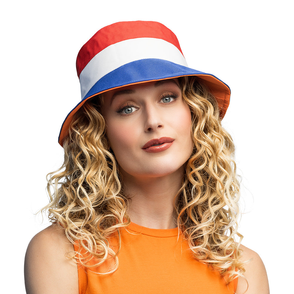 Chapeau Bucket Drapeau Néerlandais - Accessoire Fête