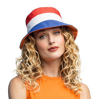 Chapeau Bucket Drapeau Néerlandais - Accessoire Fête