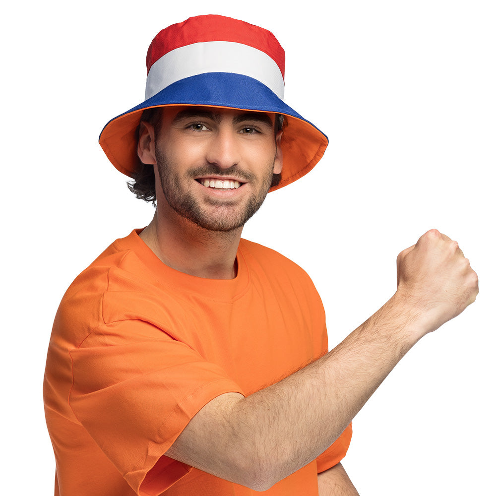 Chapeau Bucket Drapeau Néerlandais - Accessoire Fête