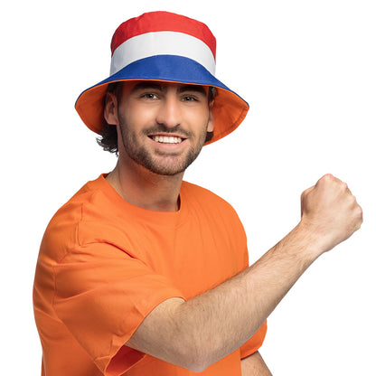 Chapeau Bucket Drapeau Néerlandais - Accessoire Fête