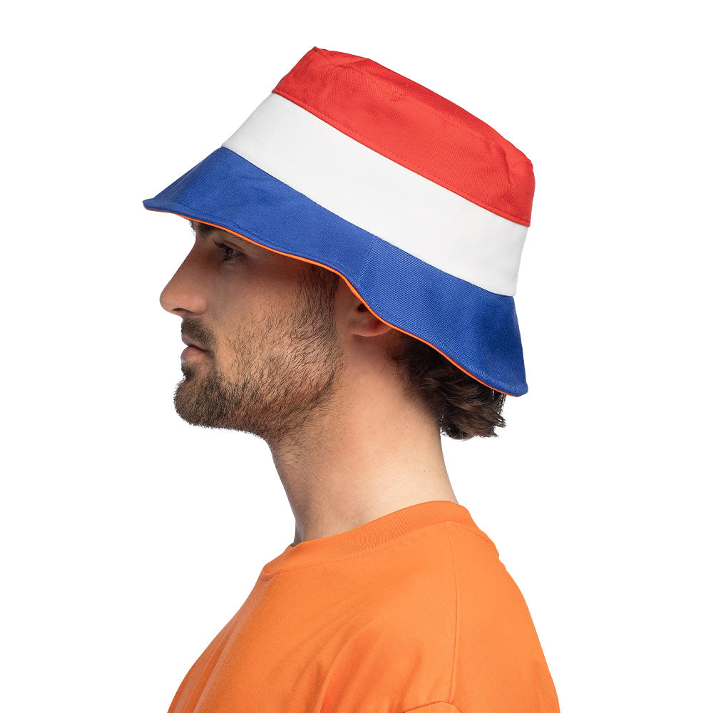 Chapeau Bucket Drapeau Néerlandais - Accessoire Fête