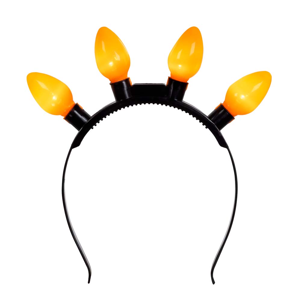 Serre-tête lumineux avec 4 ampoules LED flammes | Déguisement fête