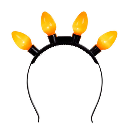 Serre-tête lumineux avec 4 ampoules LED flammes | Déguisement fête